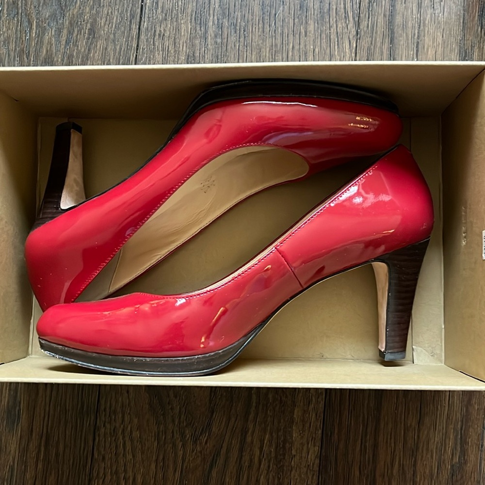 Cole Haan red pumps